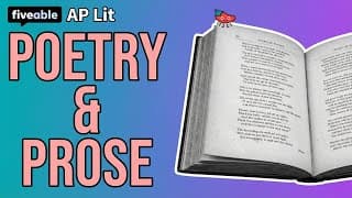 AP English Literature CRAM – Poetry & Prose Analysis