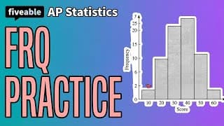AP Statistics - FRQ Practice: Regression & Distribution