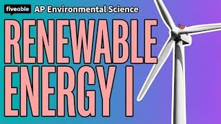 AP Environmental Science - Renewable Energy: Solar & Wind