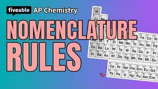 AP Chemistry - Nomenclature: Ionic, Molecular & Acids
