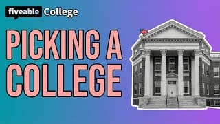 College Admissions - How to Pick the Right College