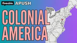 APUSH - Colonial Regions: New England, Middle & Southern