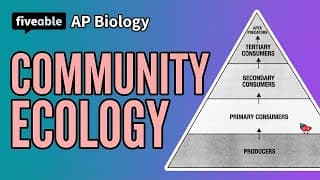 AP Biology - Community Ecology & Energy Flow