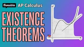 AP Calculus AB - Existence Theorems: IVT, EVT & MVT
