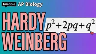 AP Biology - Hardy-Weinberg Equilibrium & Calculations