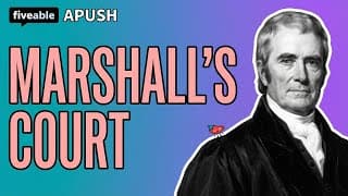APUSH - John Marshall's Court & Judicial Review