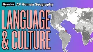 AP HuG - Unit 3 Review: Language Families & Diffusion