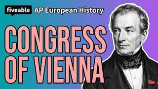 AP Euro - Congress of Vienna & Balance of Power