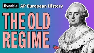AP Euro - Old Regime & Three Estates System