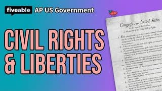 AP US Government - Unit 3 Review: Civil Rights & Liberties