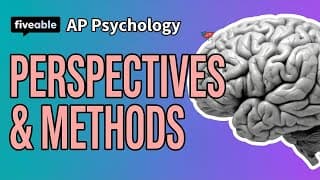 AP Psychology CRAM – Perspectives & Research Methods