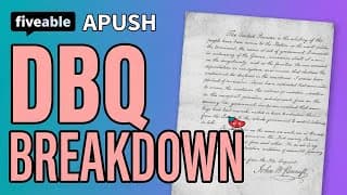 APUSH - Q&A: DBQ Writing & Document Analysis