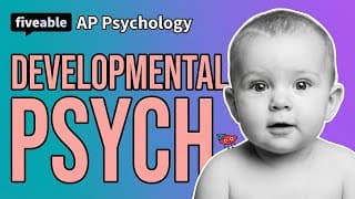 AP Psychology CRAM – Developmental Psychology & Theories