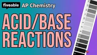 AP Chemistry - Acid-Base Reactions & Titration