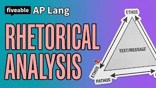 AP English Language CRAM – Rhetorical Analysis & Essays