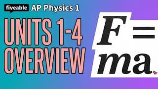 AP Physics 1 - Units 1-4 Review: Kinematics to Energy