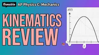 AP Physics C: Mechanics CRAM – Kinematics & Calculus
