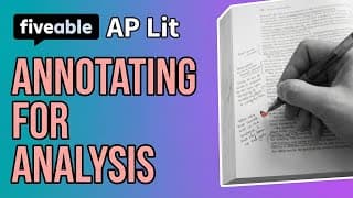 AP Lit - Annotating for Analysis, Part 2