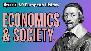 AP Euro - Q&A: Economics & Society (Units 1-9)