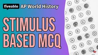 AP World History - Unit 1: Stimulus-Based Multiple Choice