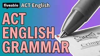 ACT English - Grammar, Punctuation & Rhetorical Skills
