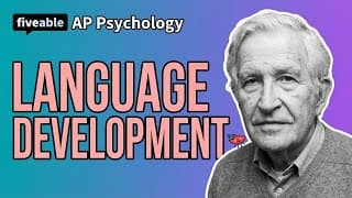 AP Psychology - Unit 7: Language Development
