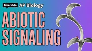 AP Biology - Abiotic Signaling & Plant Hormones