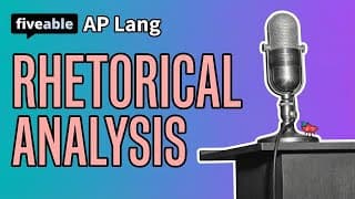 AP English Language - Rhetorical Analysis Essay Tips