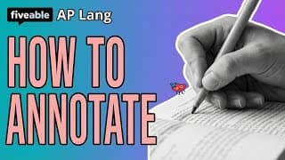 AP English Language - How to Annotate Effectively