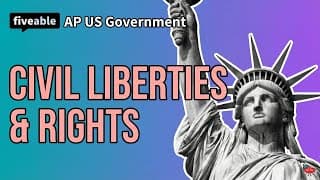 AP US Government - Unit 3 Review: Civil Liberties & Rights