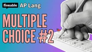 AP English Language - Multiple Choice Practice #2