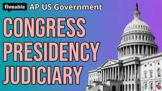 AP US Government CRAM – Congress, Presidency & Judiciary
