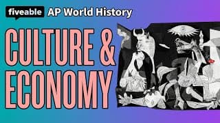 AP World History - Period 6: Culture & Economy Review