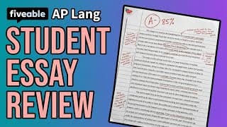 AP English Language - Student Essay Review