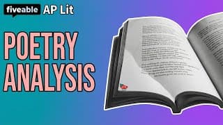 AP English Literature CRAM – Poetry Analysis & FRQs