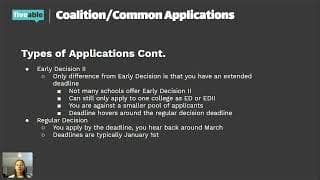 College Admissions - Coalition & Common App Guide