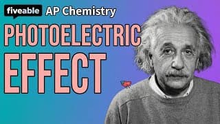 AP Chemistry - Photoelectric Effect & Quantum Theory