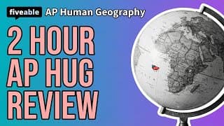 AP Human Geography - 2 Hour Review: All 7 Units