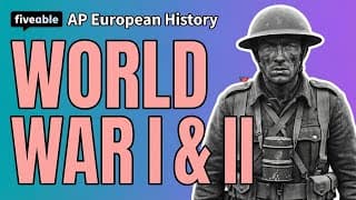 AP European History CRAM – WWI & WWII
