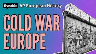 AP European History CRAM – Unit 9 & Cold War Europe