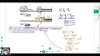 AP Physics 1 - Momentum & Energy Combo Problems