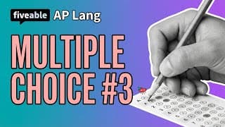 AP English Language - Multiple Choice Practice #3