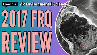 AP Environmental Science - 2017 FRQ Review