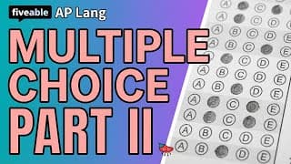 AP English Language - Multiple Choice Strategies