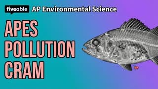 AP Environmental Science CRAM – Pollution & Disease