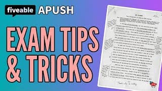 APUSH CRAM – DBQ Strategy & Exam Tips