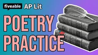 AP English Literature - Multiple-Choice: Poetry