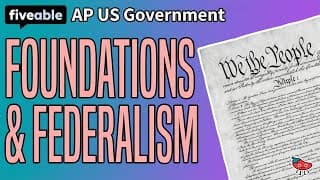 AP US Government CRAM – Foundations & Federalism