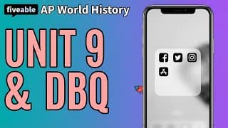 AP World History CRAM – Unit 9 Globalization & DBQ