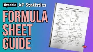 AP Statistics - Formula Sheet Walkthrough & Exam Strategy